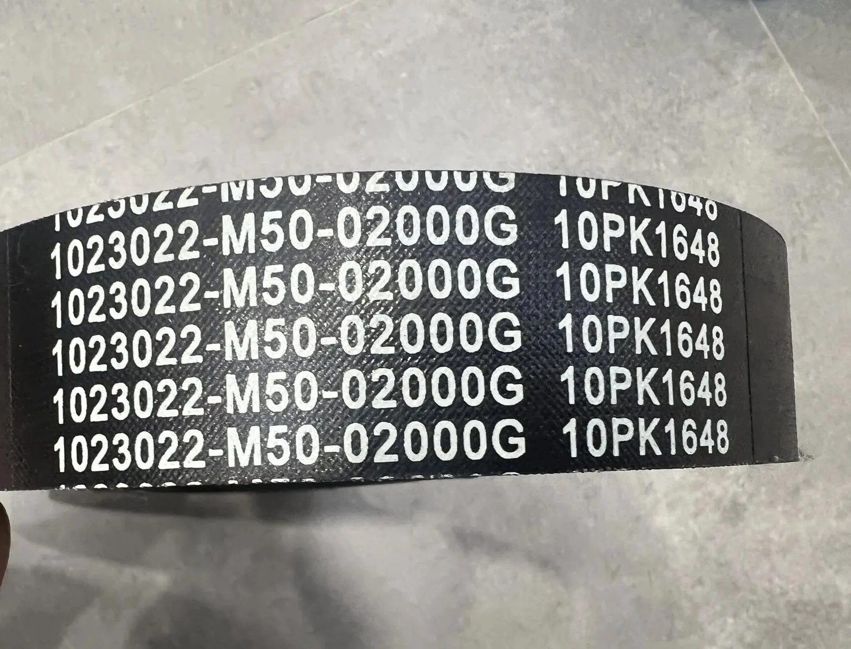 Ремень вентилятора 10PK1648 FAW J7 1023022-M50-02000B