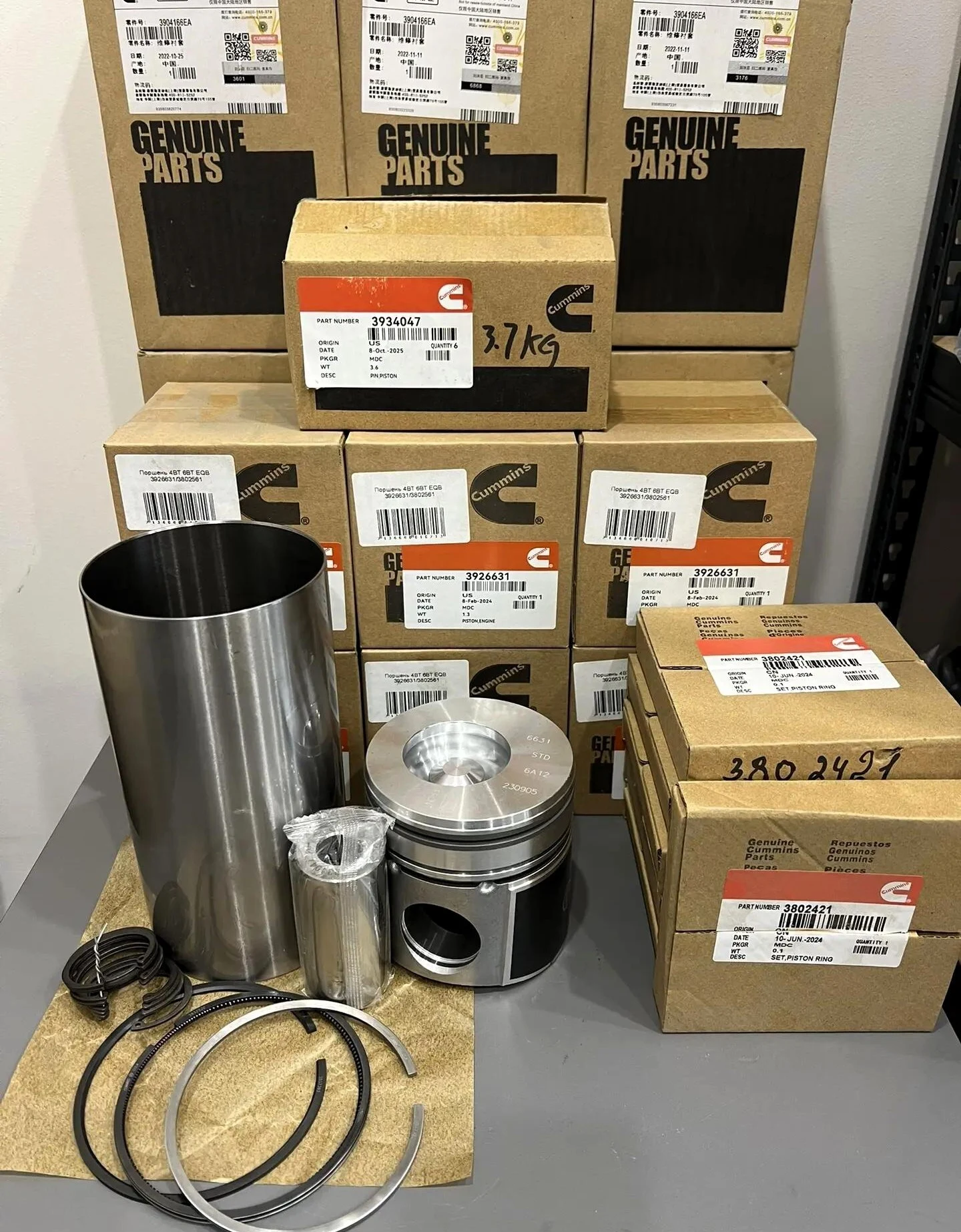 Поршневая группа Cummins 6BT5.9 - 3926631 (комплект)