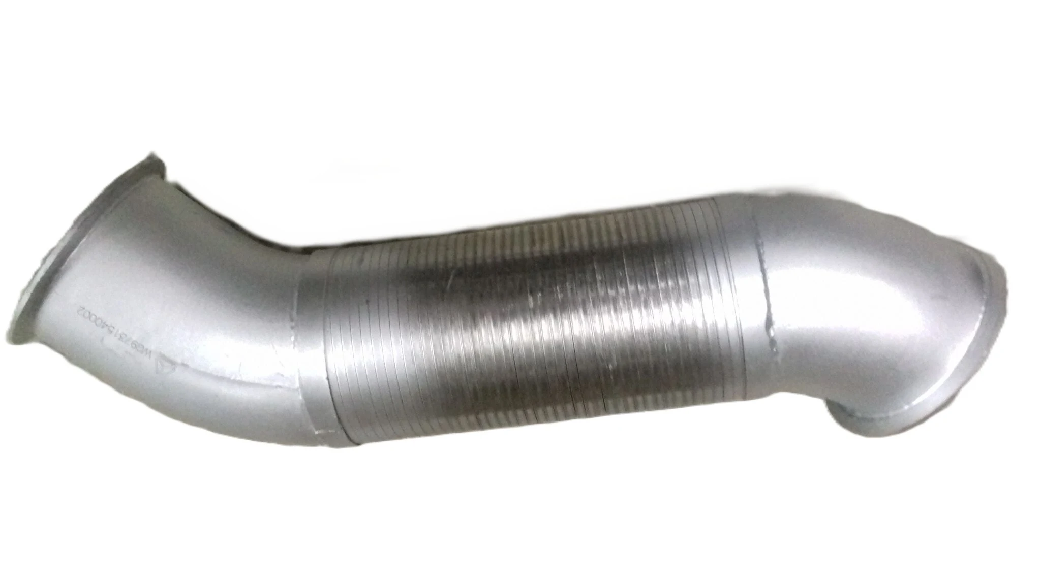 Гофра выхлопная 8х4 L=540-570 (изгиб) D150 d150 (фланец = круг-круг)